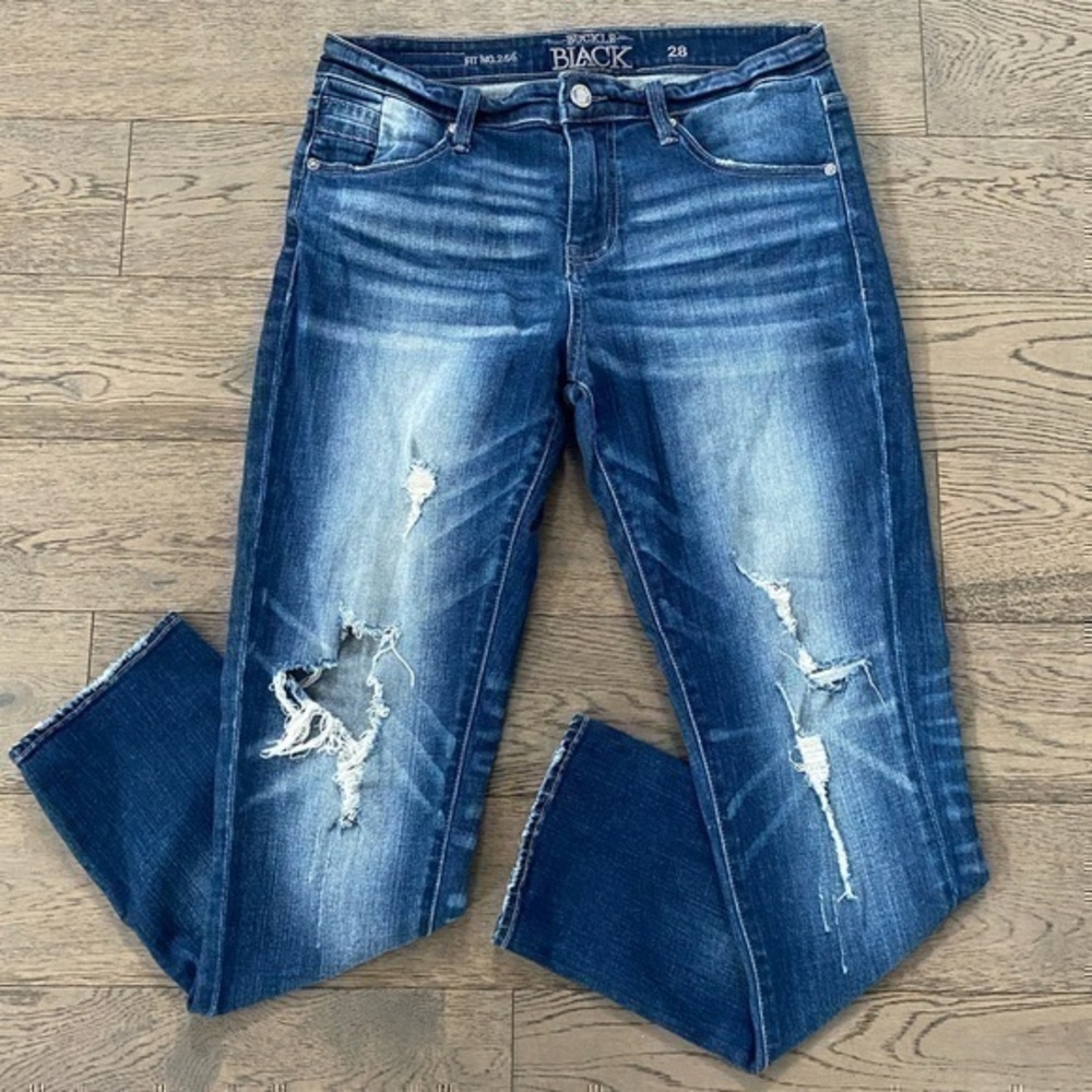 Buckle Black Fit No. 266 Distressed Skinny Jeans